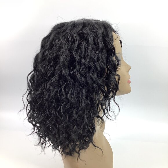 Outre Lace Front Yanara Wig Color 1 Curly HD Transparent Lace Pre-Plucked - Picture 3 of 9